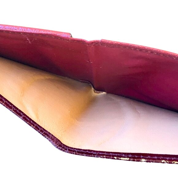 Mannelli Florence Italy Pelletterie Vintage Wallet Bi-Fold Change Gold Embossed - Picture 8 of 14